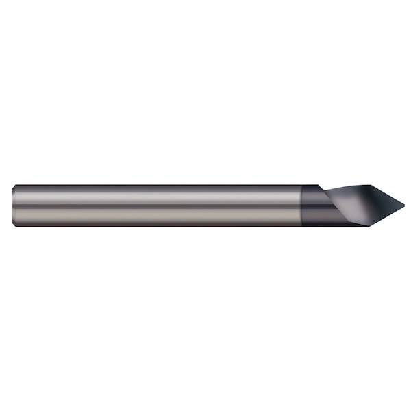 Harvey Tool Engraving Cutter-Tipped Off-Helical Flute .2500 1/4 Shank DIAx.0100 Flatx30Deg included Carbide 779016-C3 - main